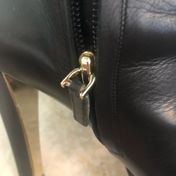 Christian Dior Black Leather Knee Boots Miss Dior SZ 40 - Picture 5 of 13